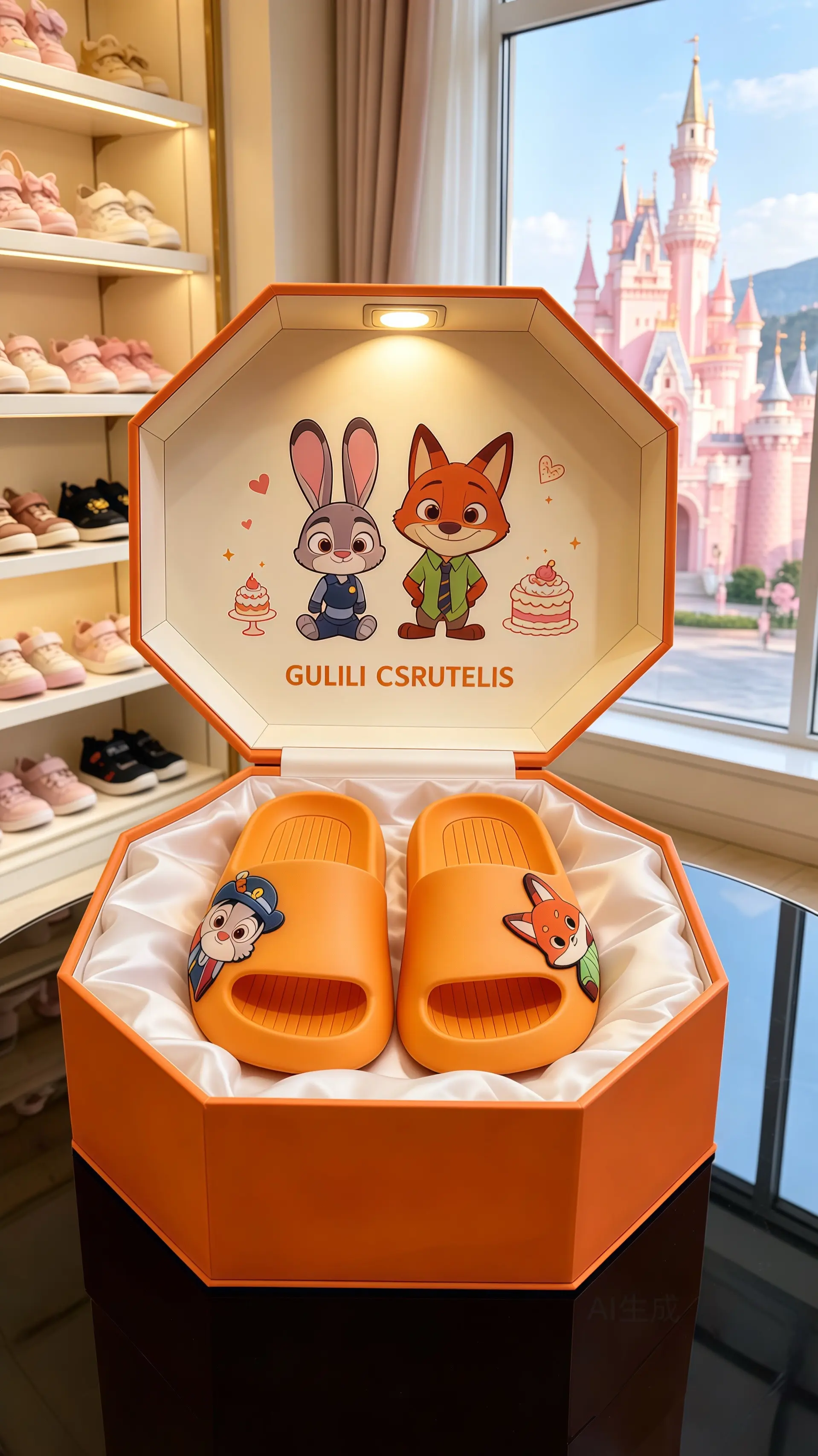 亲子拖鞋洗澡拖鞋 儿童拖鞋卡通拖鞋 朱迪尼克