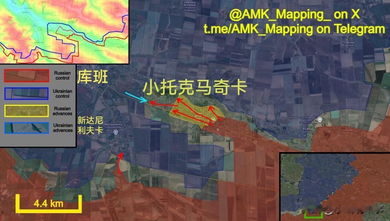 新西兰信源“AMK_Mapping”更新了扎波罗热州前线的战况。

扎波罗热战局