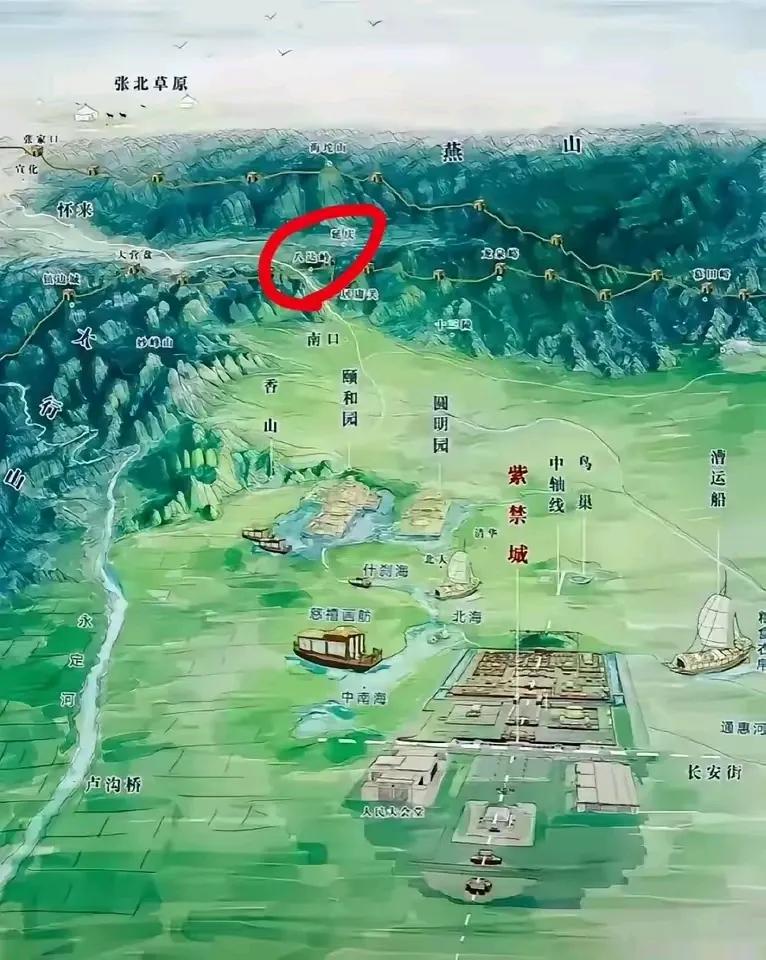 明朝把皇宫修在长城边上，有勇气！对得起“天子守国门，君王死社稷”。