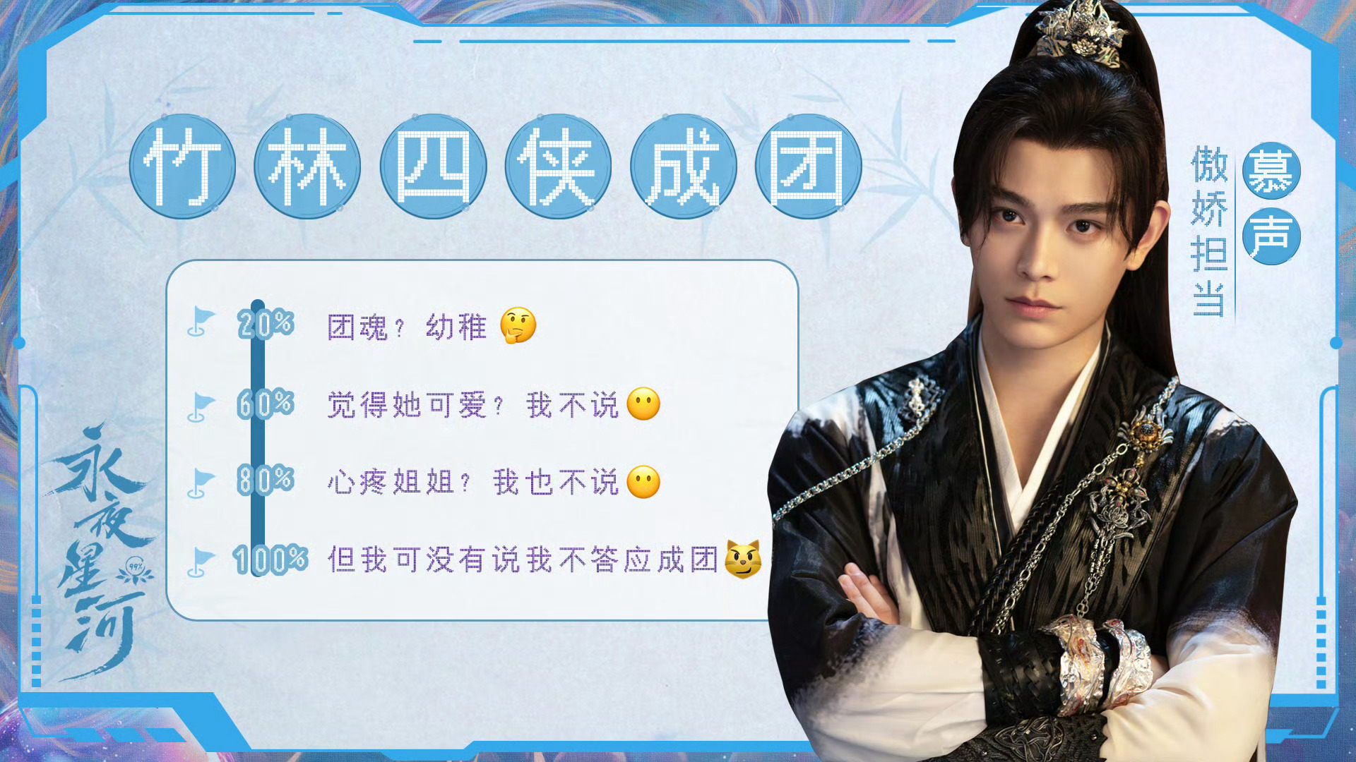 #永夜星河被腾讯赐名星帝#[打call]恭喜星帝呀，弹幕热度破亿，现在就差热度3