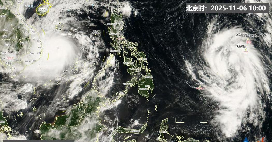 “海鸥”和“凤凰”双台风共舞
超强台风海鸥26号台风凤凰已生成 （中国天气）