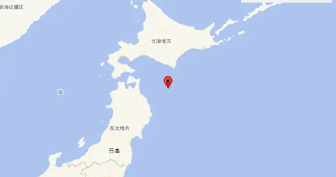 日本本州东部附近海域发生6.8级地震