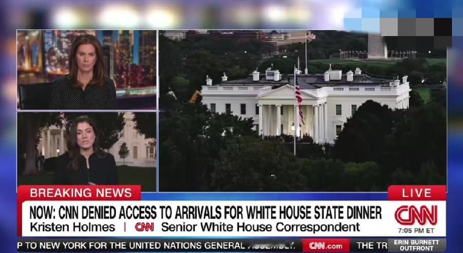 笑死我了！！特朗普刚刚拒绝CNN和MSNOW报道今晚白宫的晚宴。

CNN自己的