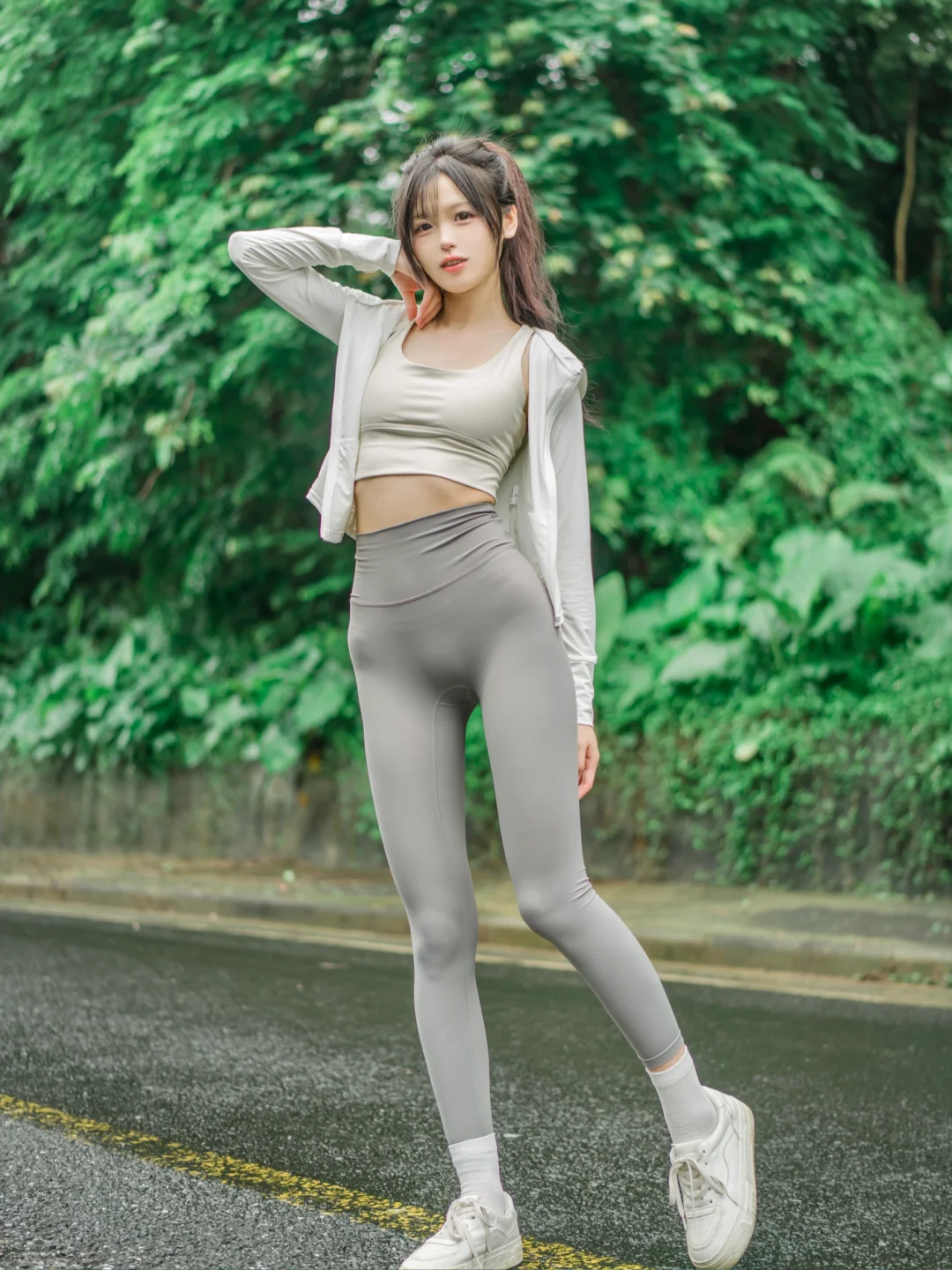 我是模特呀｜元气户外运动徒步健身穿搭拍照