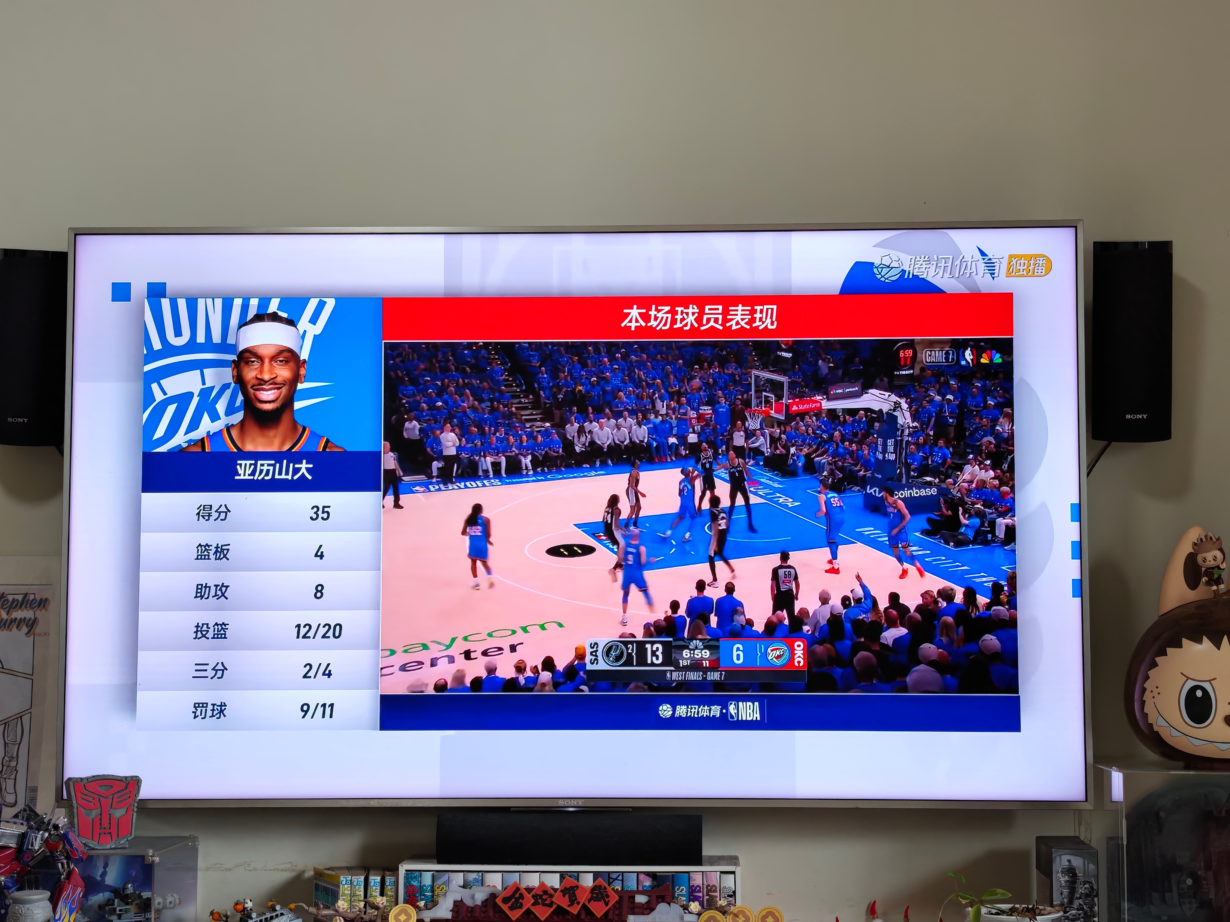 其实如果SGA像今天这样“专心打球”，我是服的～看球nba西部决赛