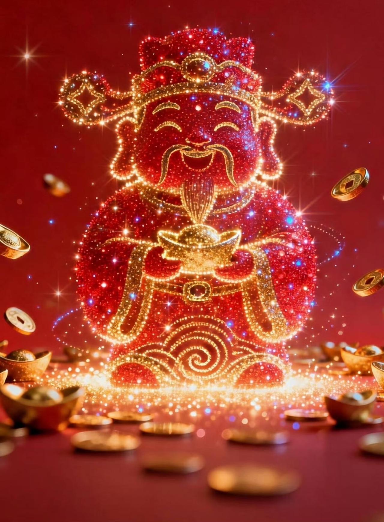 接财神，财源广进，吉祥如意！
传统文化 财神