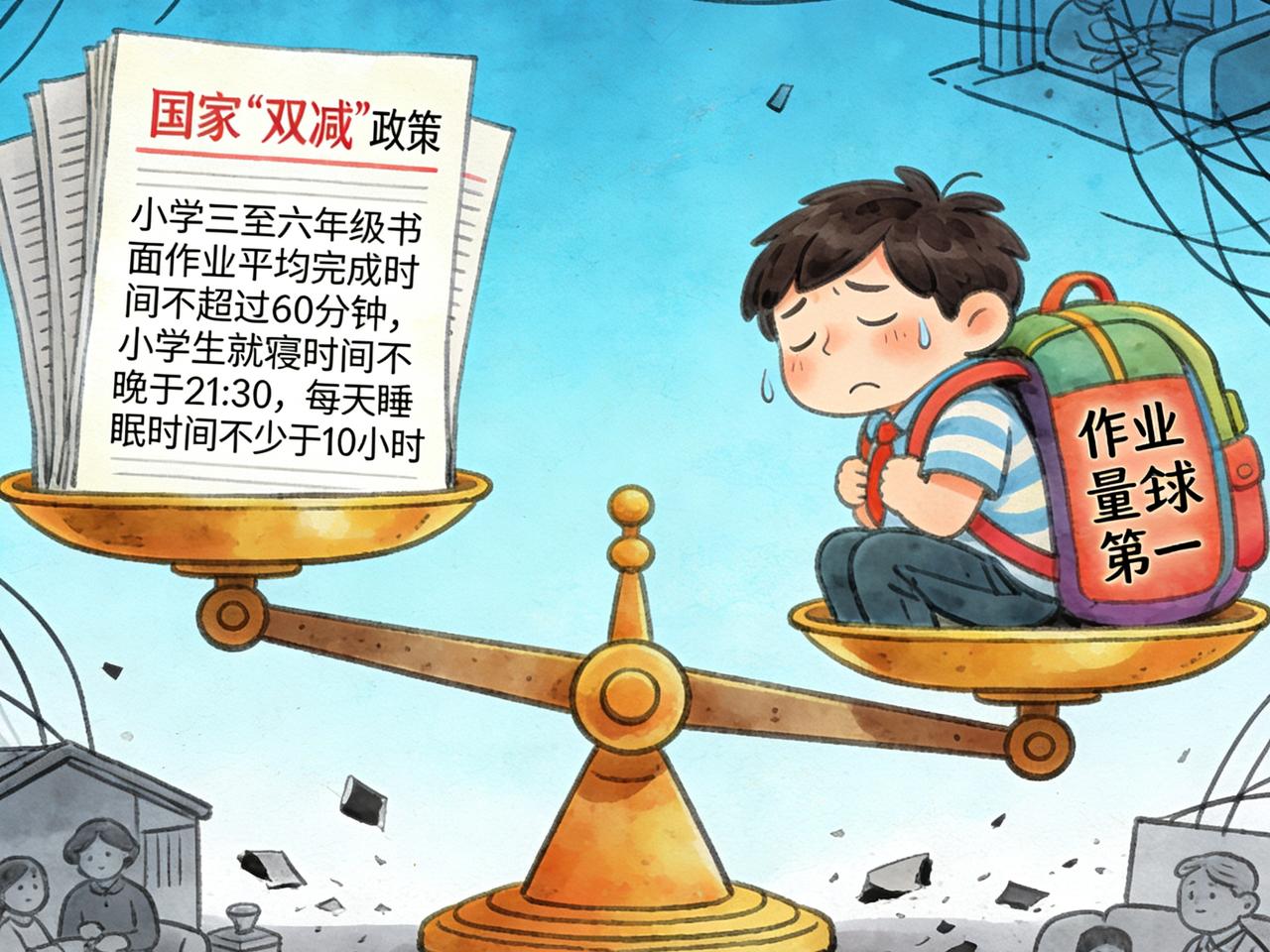 触目惊心！作业量全球第一，七成家庭深陷亲子冲突
 
《中国中小学写作业压力报告》