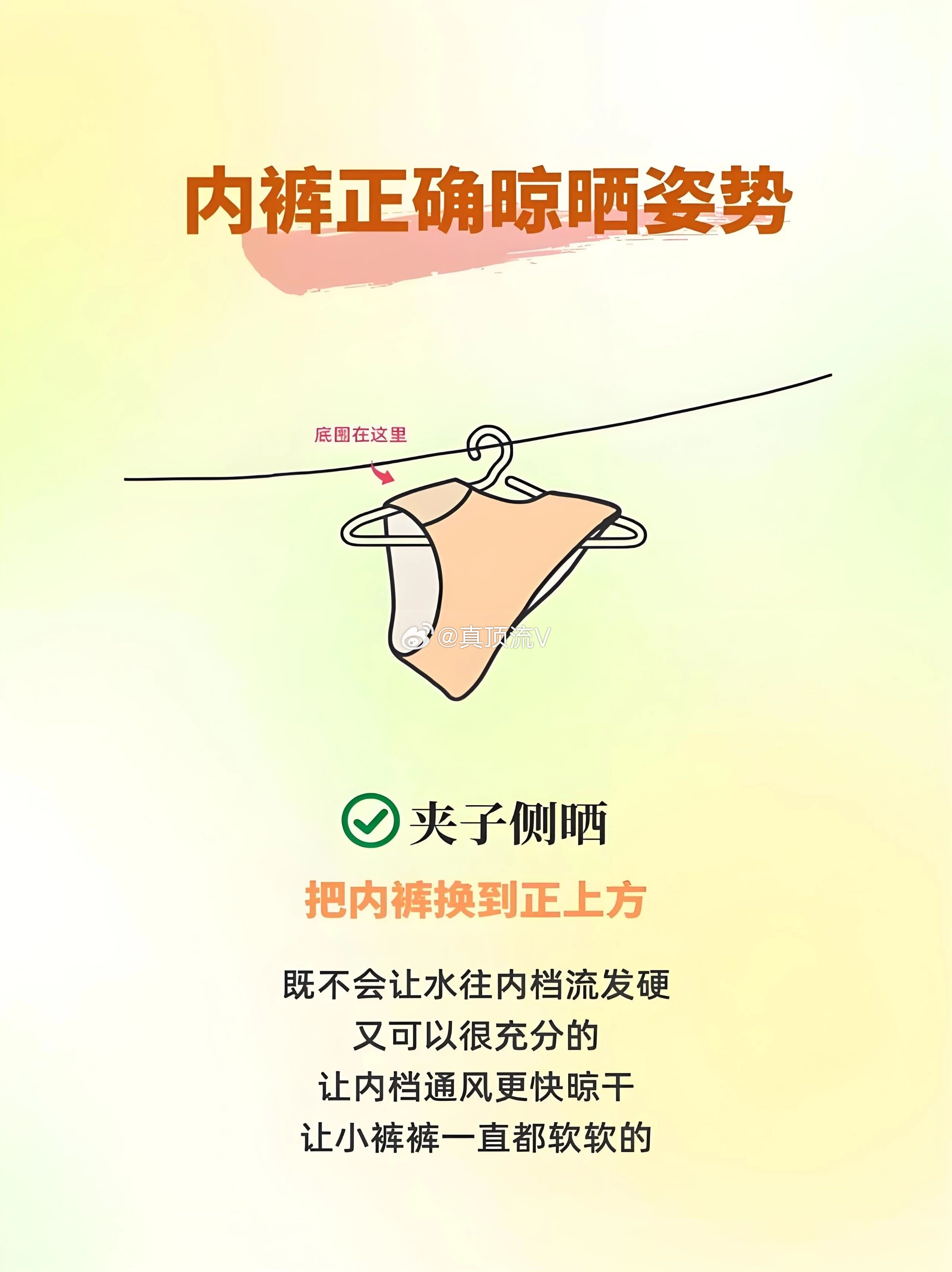 糊糊723一周年，发点科普知识：内裤的正确晾晒姿势！ 