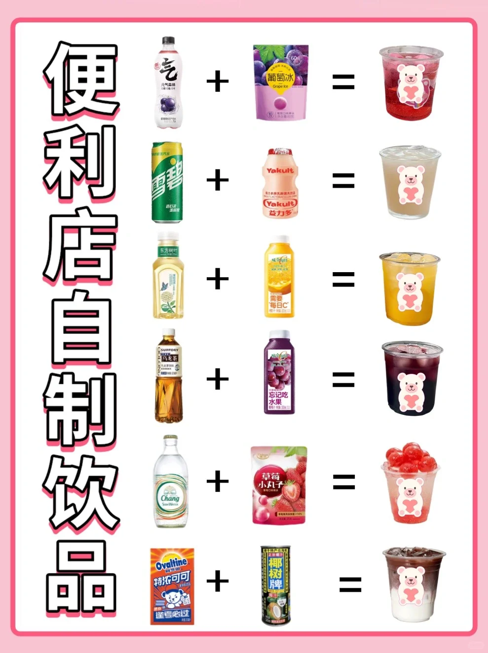 🔥便利店自制饮品公式㊙️超简单✅亲测好喝‼️