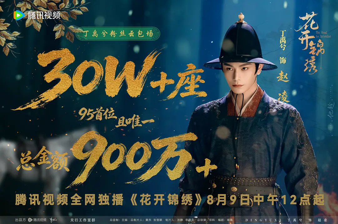 花开锦绣定档 预测《花开锦绣》平播，集均1500左右，不会超过《南部档案》，不过