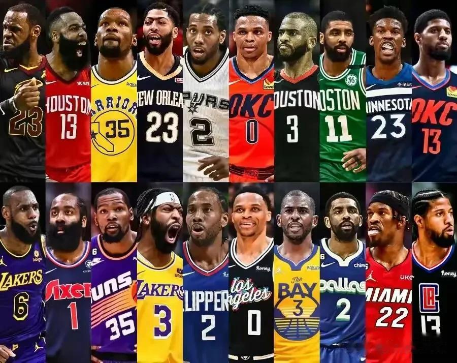 物是人非！一张图告诉你五年的时间NBA能发生多大变化🤯

所以这就体现了球星一