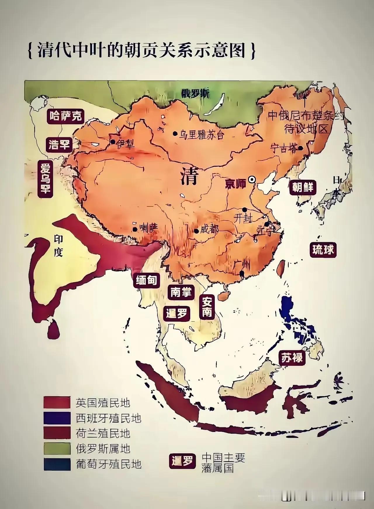 满清，之于中国国土的最大的贡献有两个：最大化地优化了领土掌控，虽然后期有所损失。