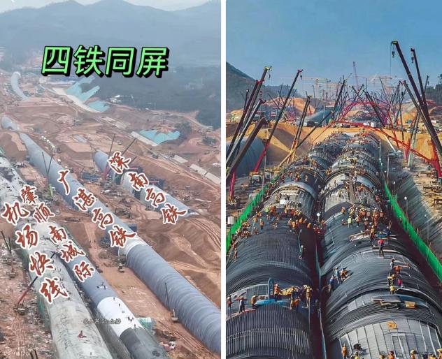 四条轨道交通集中建设，最考验人的恐怕不只是施工速度，还有各个环节之间的配合。
在