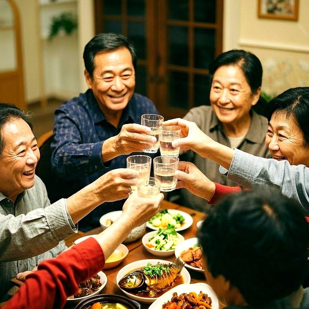 发现个挺有意思的事儿，过年能把一大家子聚在一起的，往往不是最有钱的，而是最大方、