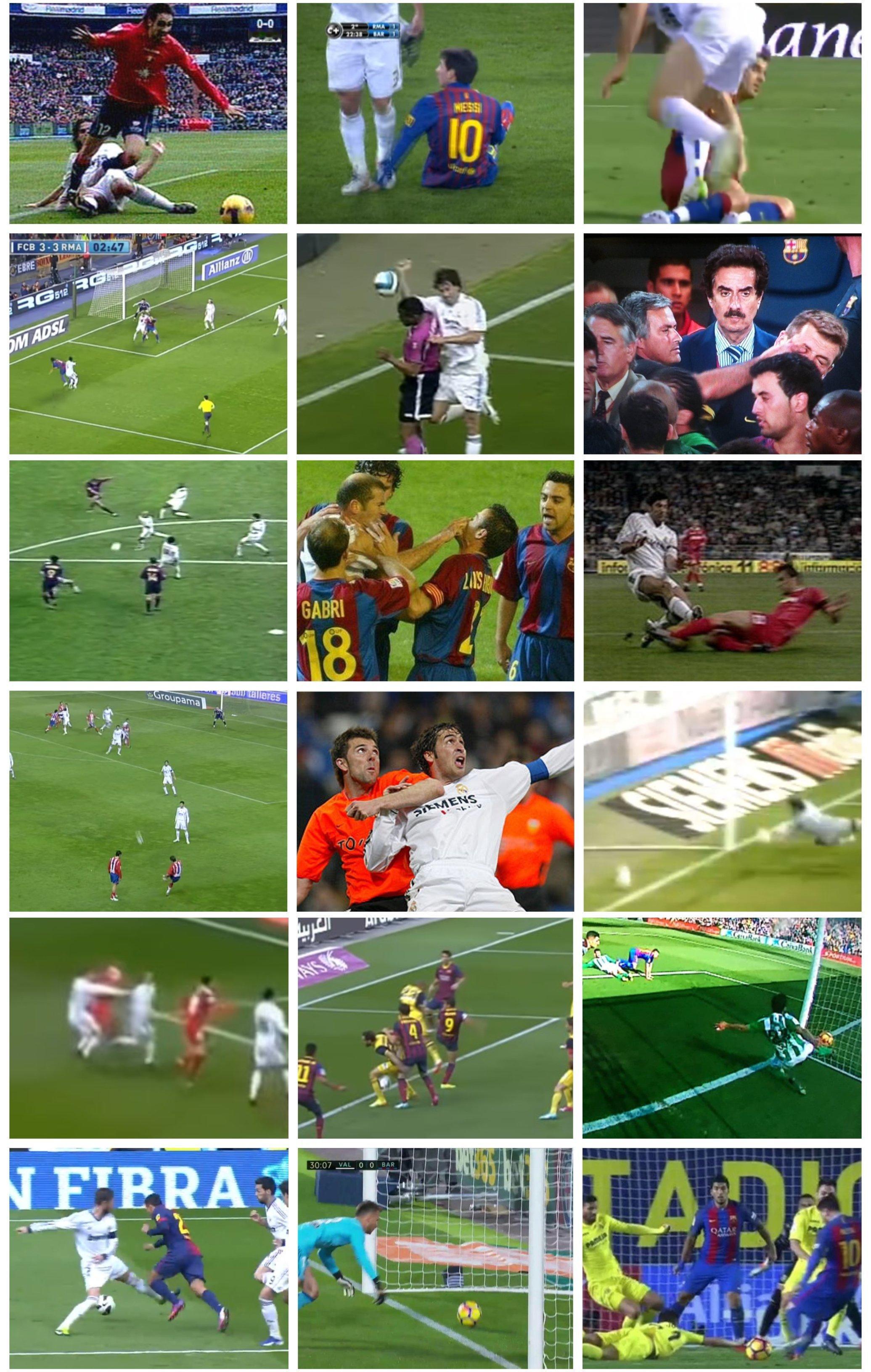 世体整理了内格雷拉时期的100场对巴萨不利对皇马有利的裁判错误判罚。❌❌❌❌体育