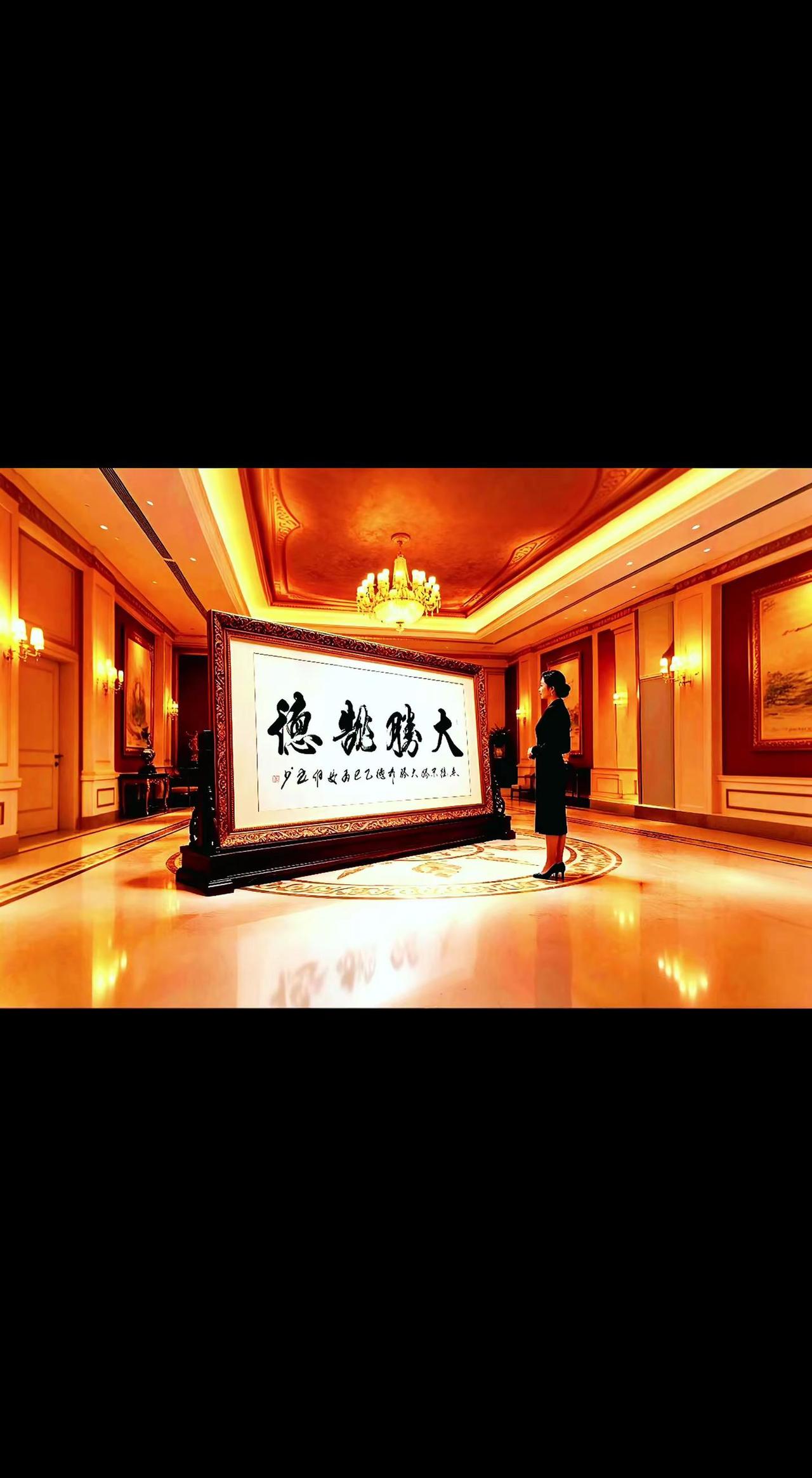 维安原创书法作品《大胜靠德》