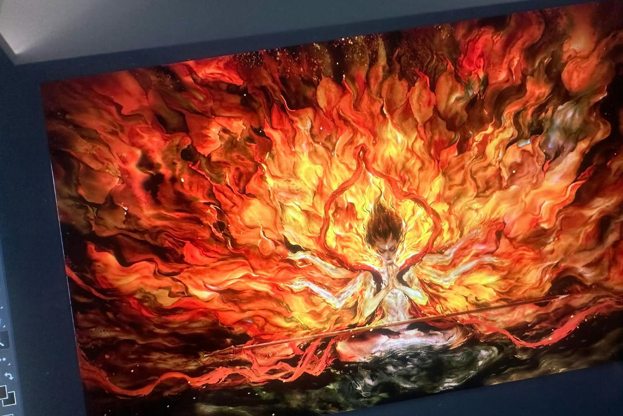 哪吒2片头原画作者发博 感觉水墨画更有视觉冲击力！画的也太好看了！ 