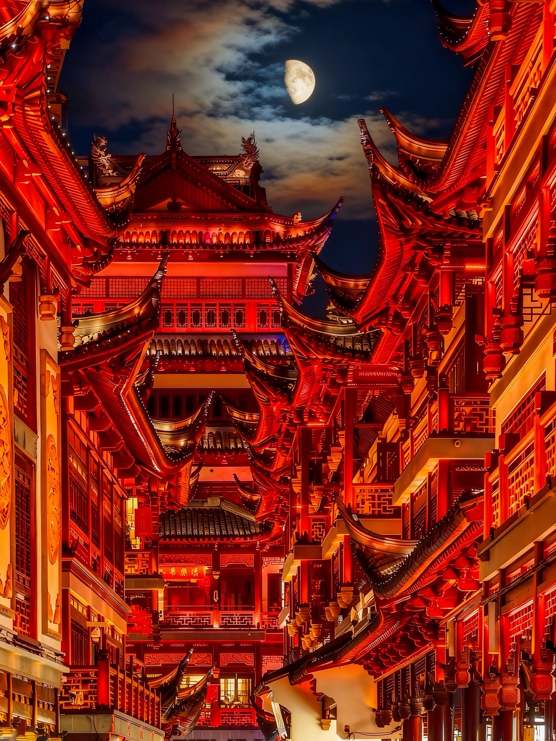 上海最好的地方都是免费的❗️ 在上海的姐妹！这个月不去豫园真的亏大！ ...