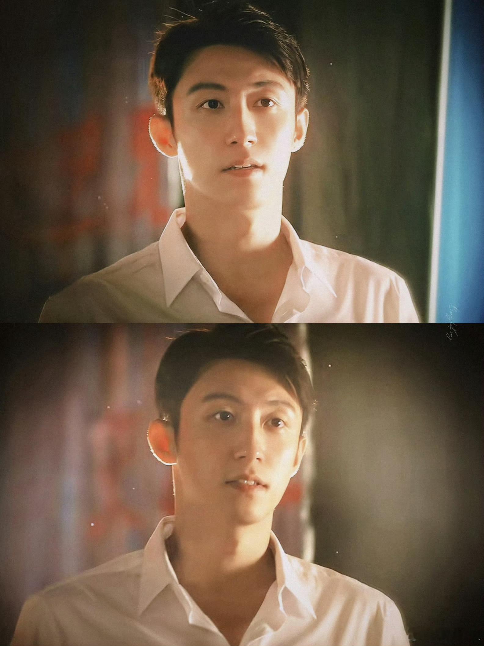 黄景瑜这次不穿警服穿校服几天不见黄sir又水灵了，好有青春少年感啊！高个子穿校服