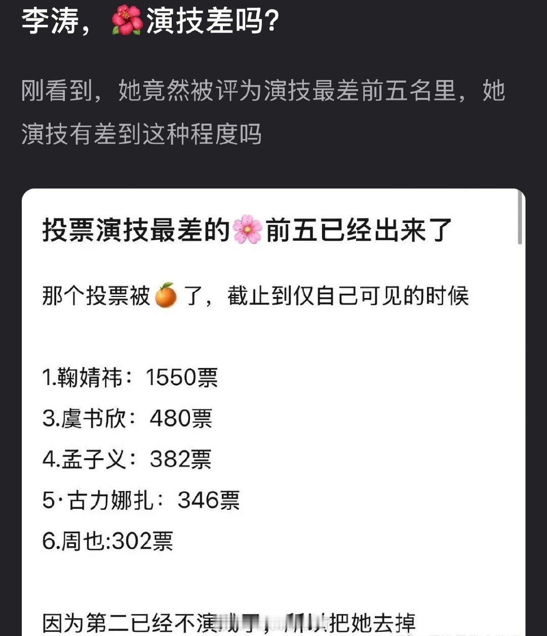 鞠婧祎怎么多票？月鳞绮纪不是靠她扛剧嘛。。 
