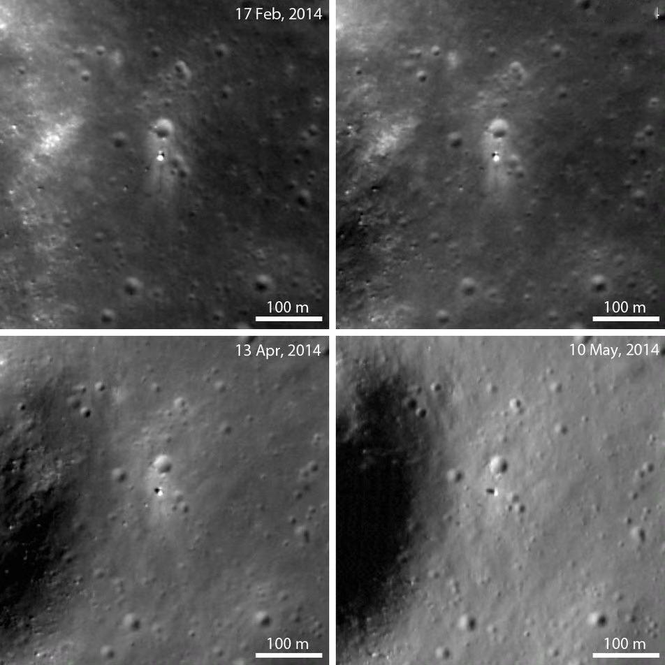 NASA月球勘测轨道飞行器从嫦娥三号拍摄到嫦娥六号——图1:2014年拍摄的嫦娥