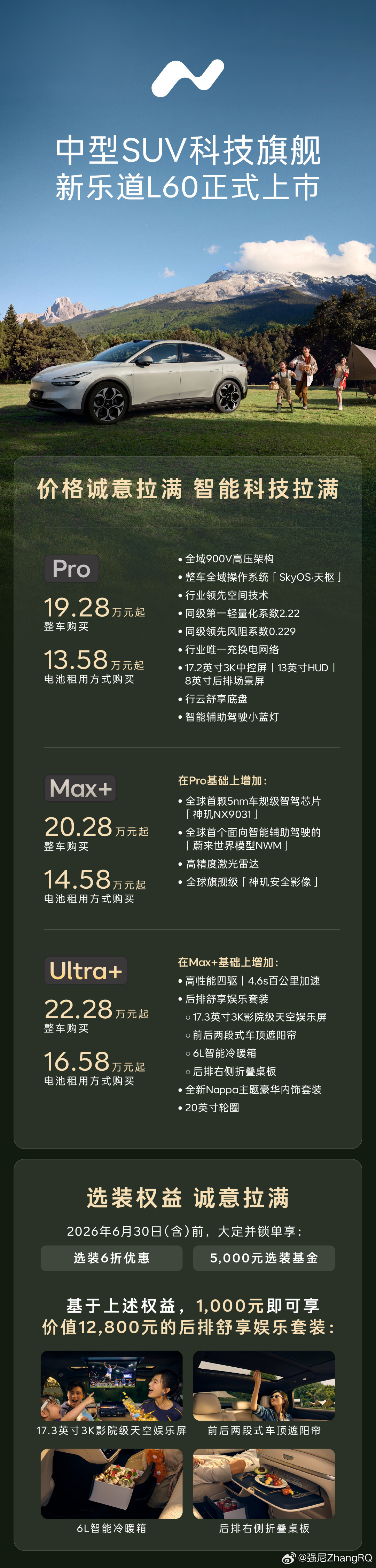 新乐道L60中型SUV科技旗舰 总体还是挺香的但是感觉这个价格还差一口劲Pro 