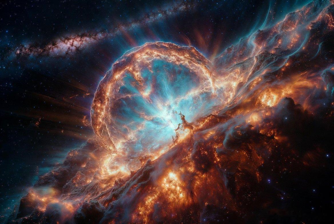 天文学家捕捉到一颗巨星死亡的最初爆炸闪光，二十多年来，天文学家首次实时观察到一颗