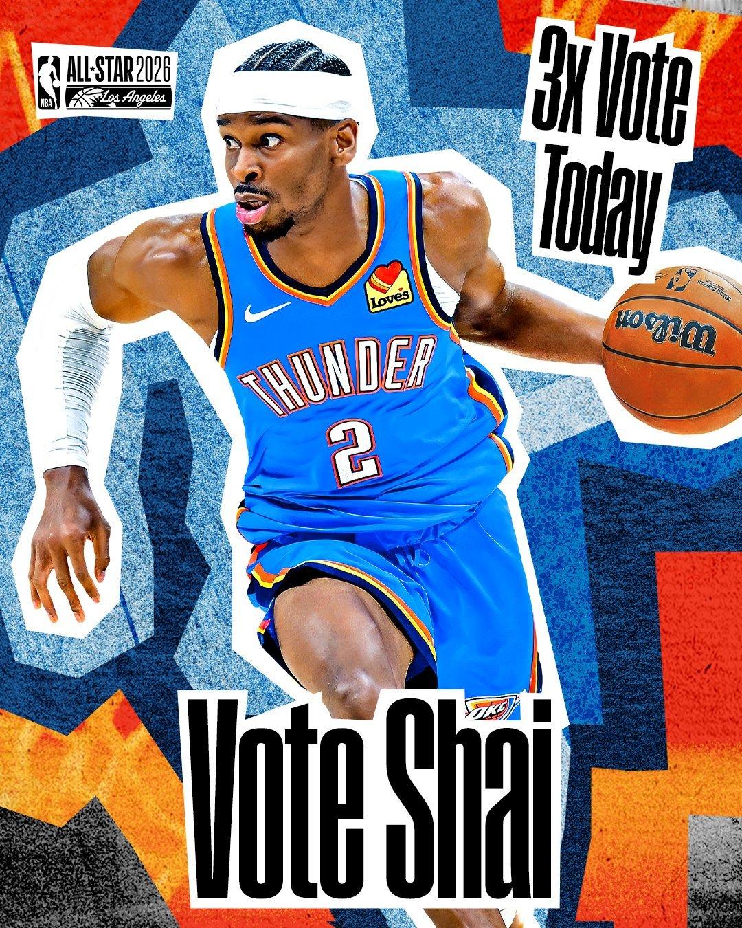 雷霆两连胜，抽十个20r，要求在评论区晒出你最新的全明星投票截图，西部的五位都得