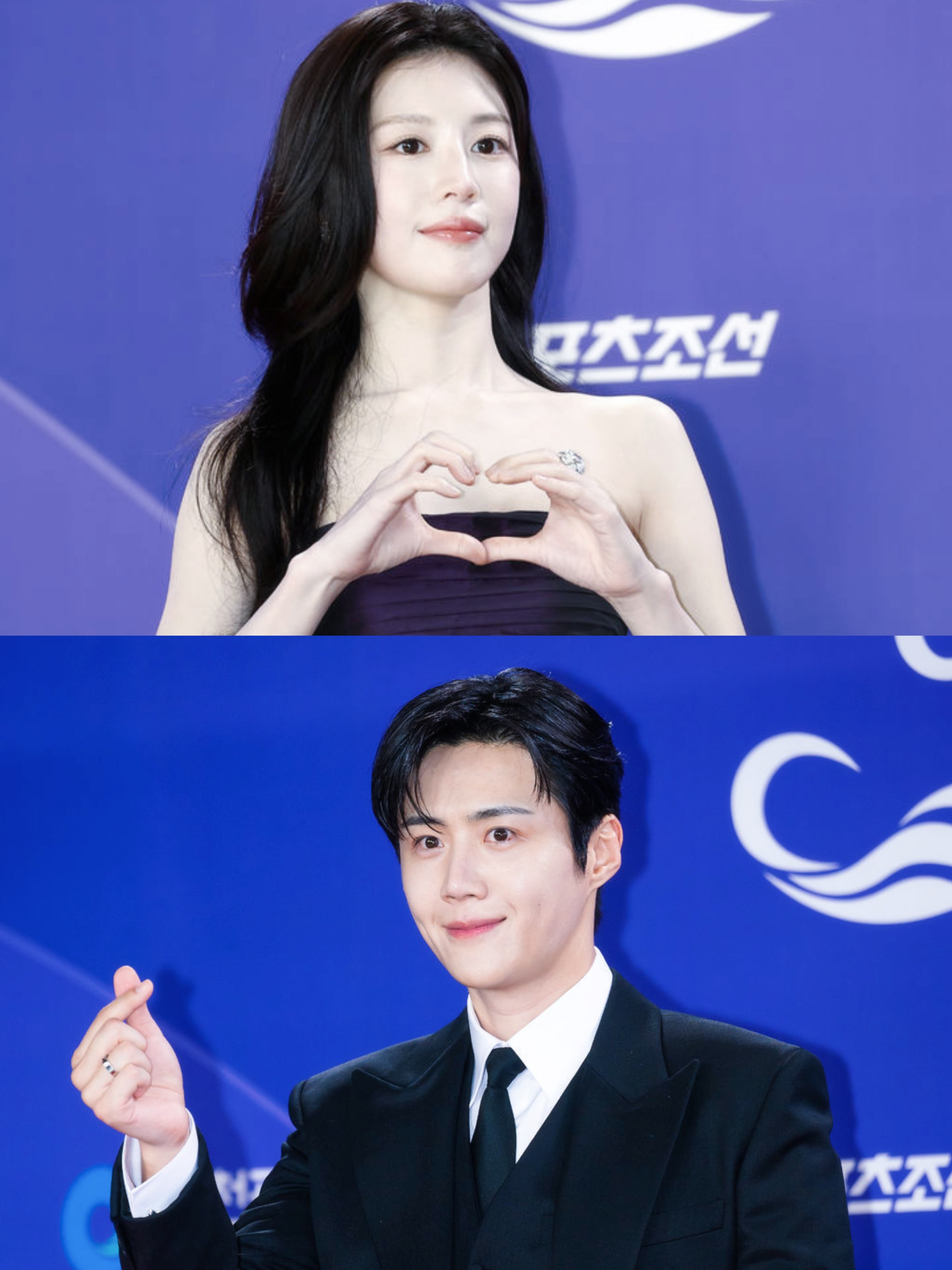 金宣虎高允真红毯新闻图好般配 美貌女明星车茂熙和帅气的翻译官周浩镇的盛典开始了?