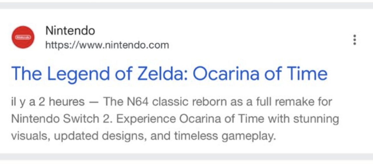 N64的经典重生，在Nintendo Switch 2上完全重制。探索时之笛，拥
