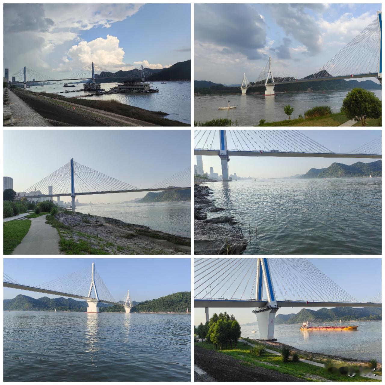 晨游夷陵江
 
偏爱拂晓江岸拂来的清风，清柔驱散一夜沉闷。
层层江浪次第奔涌，彼