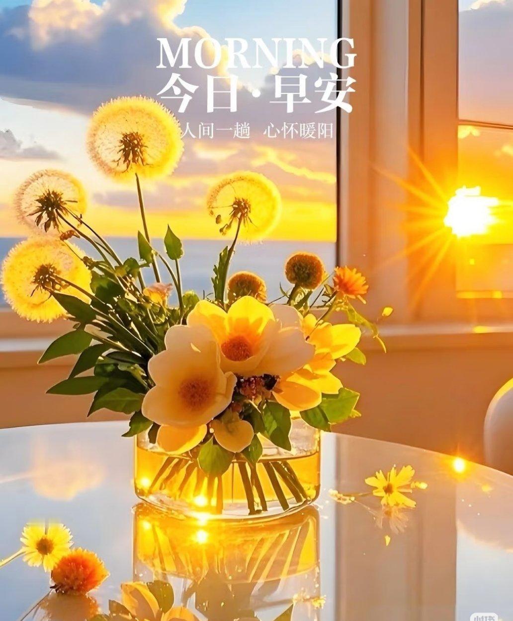 晨光一现，好运上线！生活的难，一笑而过；时光的暖，用心记得。新的一天，嘴角上扬，