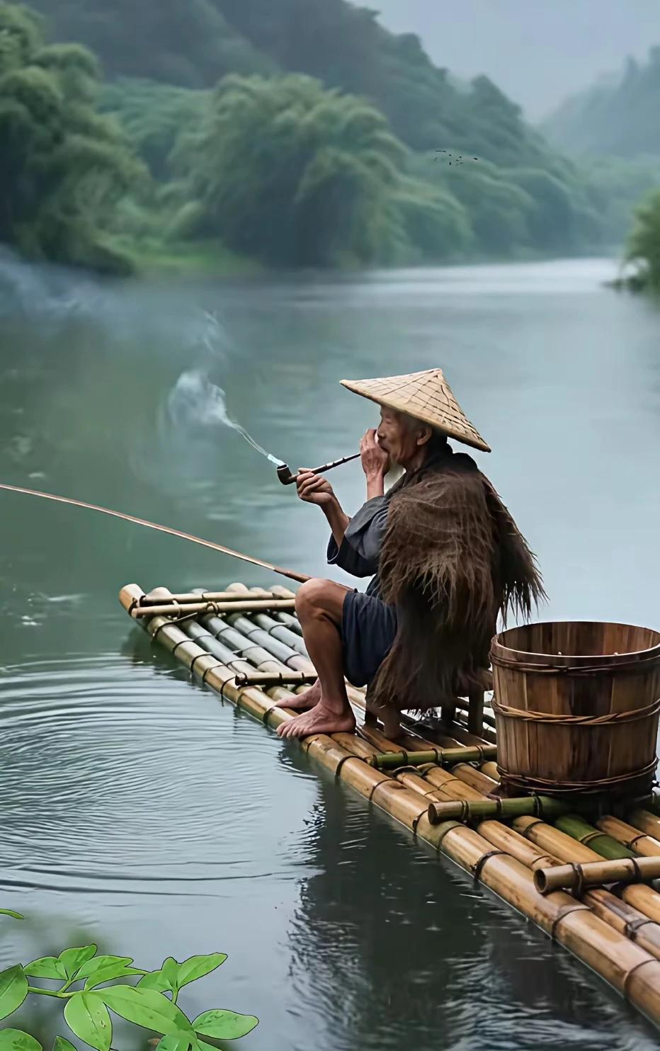 上联:老翁倚岸垂长线
下联:愿者上钩有缘人