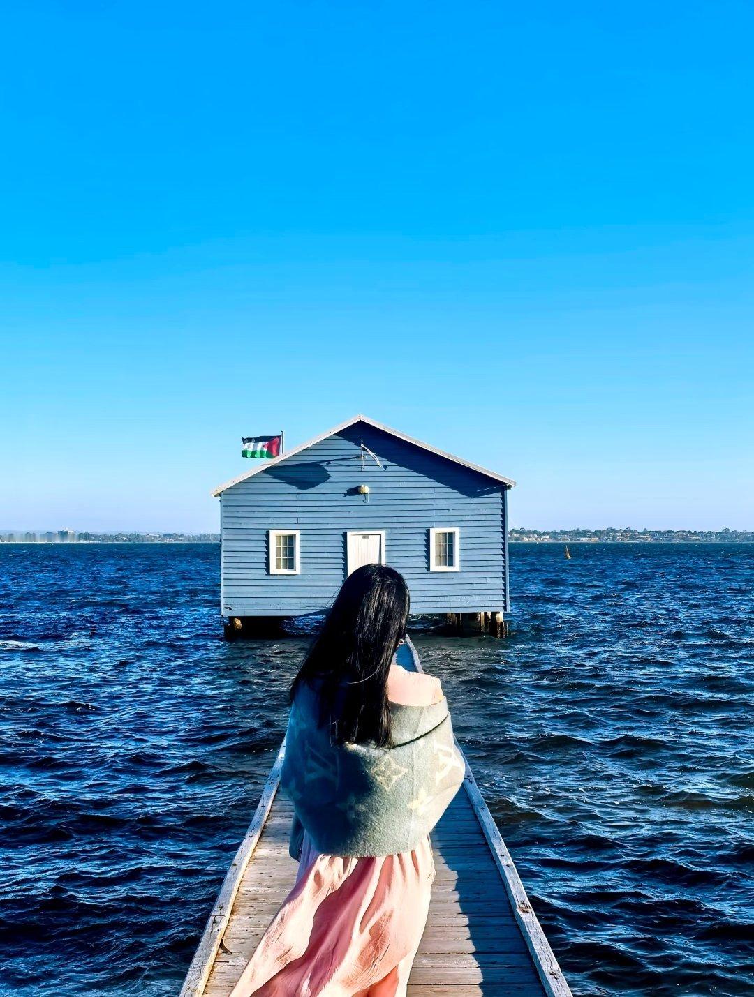 陈乔恩在澳大利亚的日常～“💧Blue winds, her gentle si