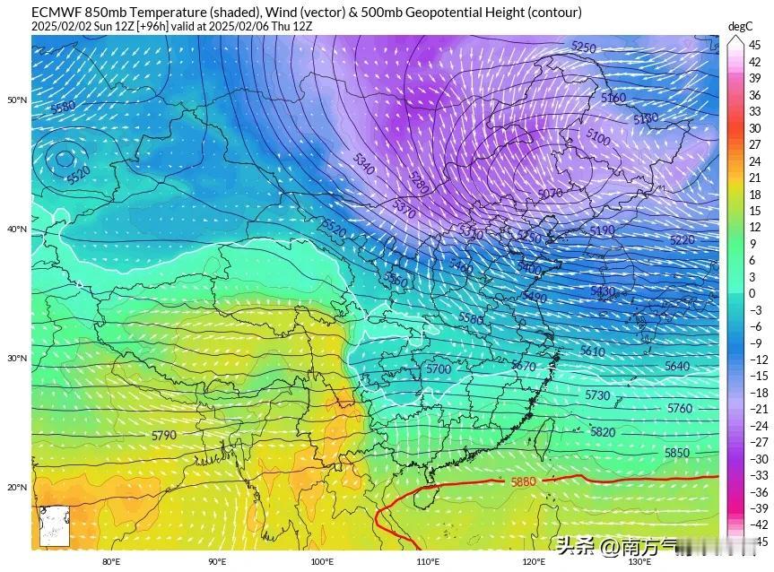 最新的数值预报基本达成一致，EPS集合、GEFS集合、GFS、EC都将极涡明显东