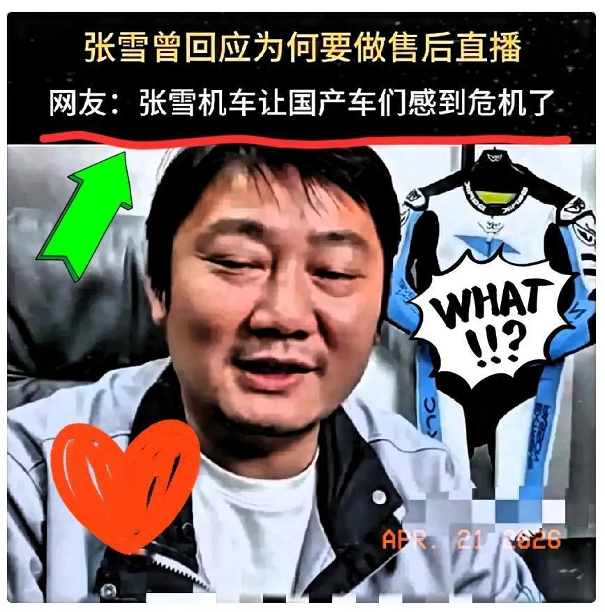 张雪在直播里吐槽：

国内各大知名机车品牌，全都给代理商下了硬性要求，不许代理张