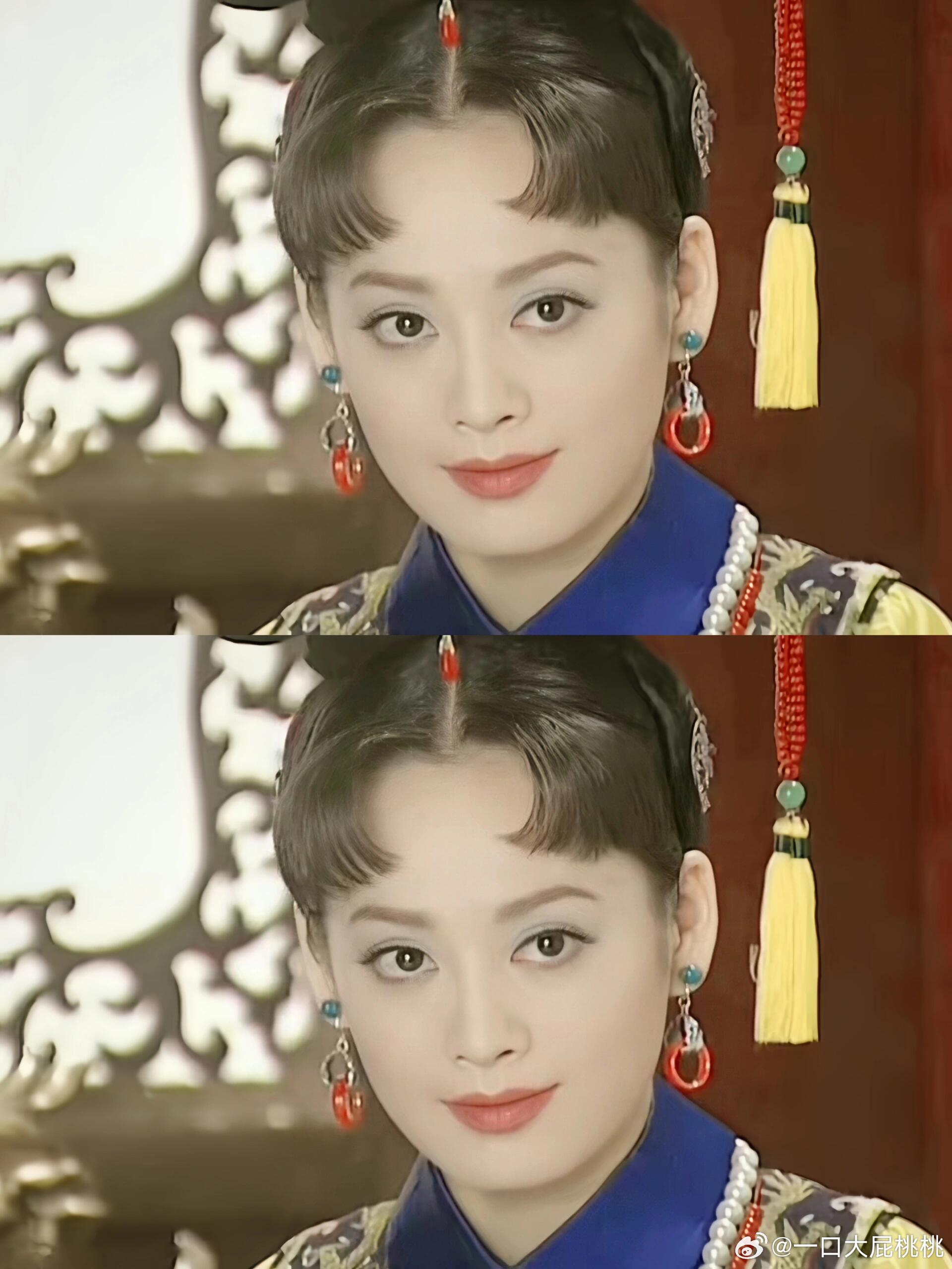 宁静的古装也好美啊，她也属于大五官但是眼神很灵 