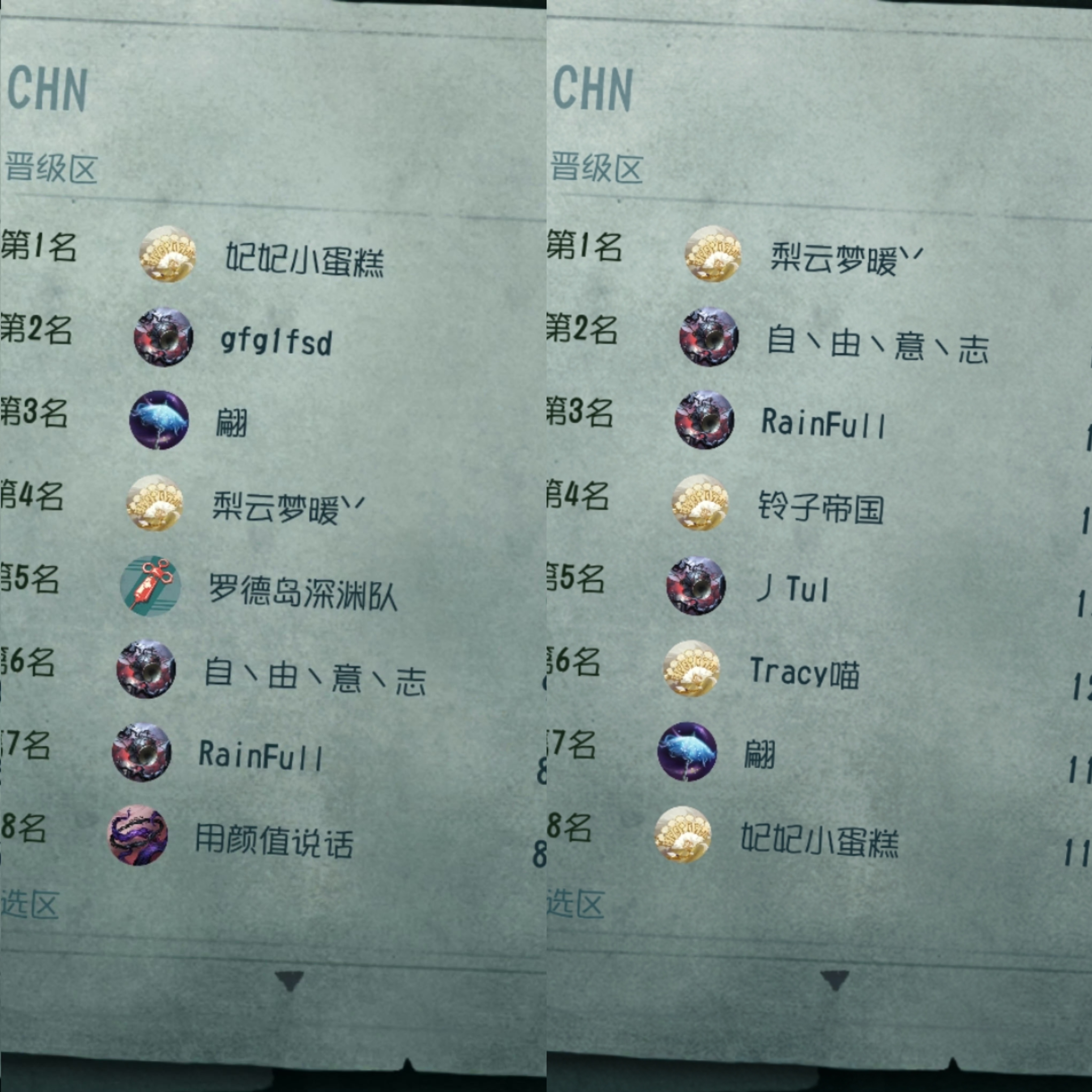 【深渊的呼唤Ⅷ（COAⅧ）-遗迹回廊阶段】赛果：DAY4→DAY5 
