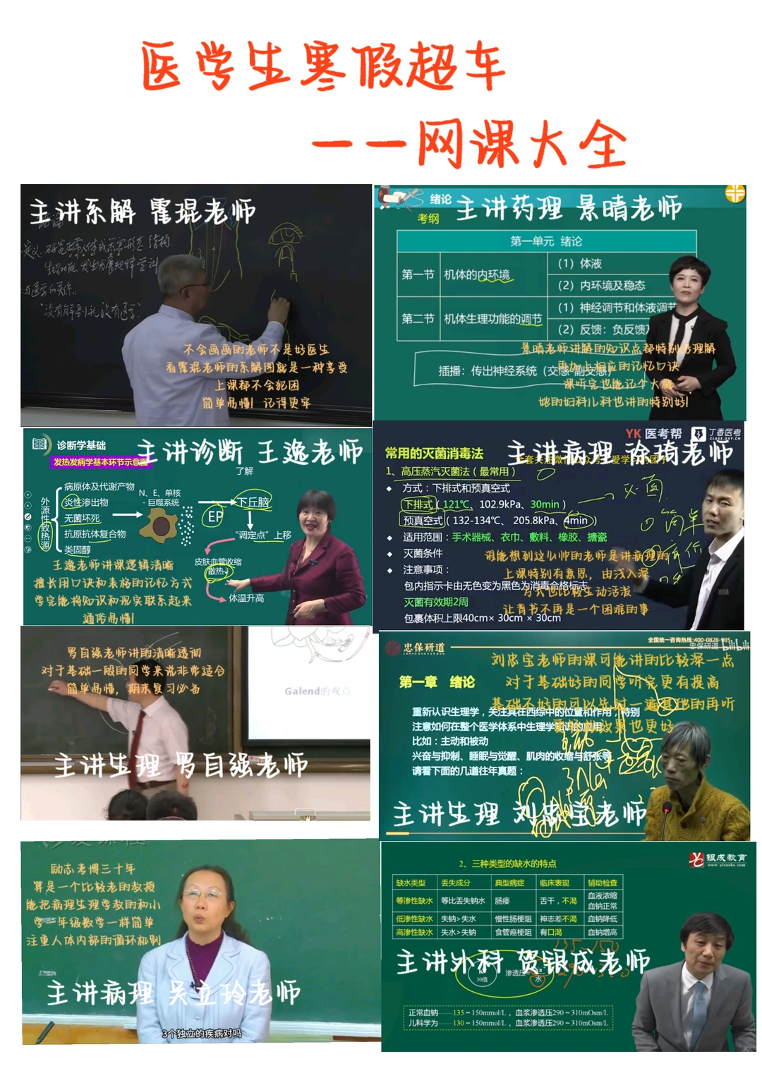 医学生寒假超车——网课大全