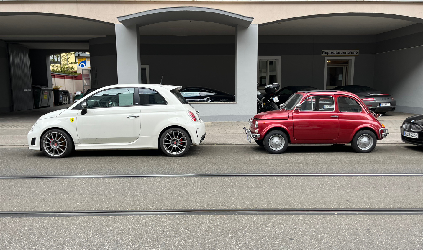 大500和小500#yz77聊车##菲亚特500#  ​​​