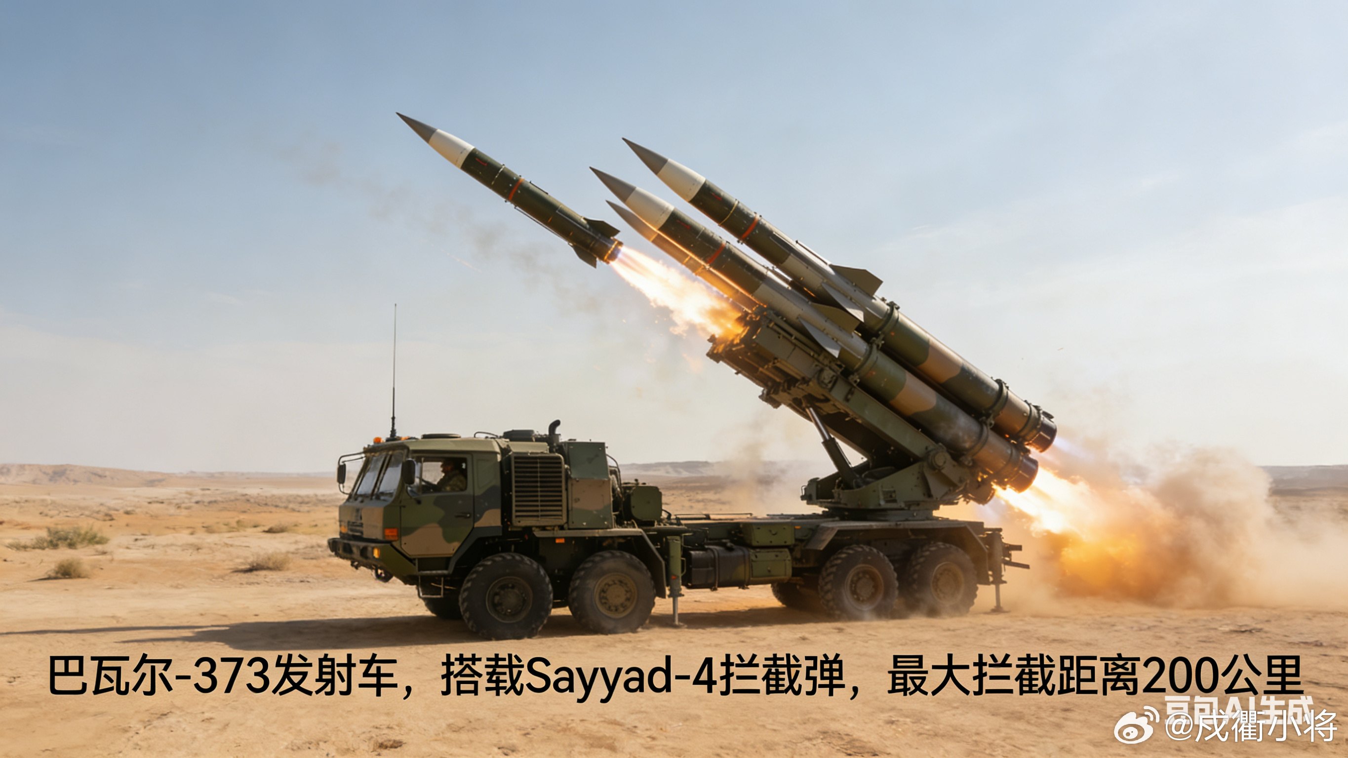 巴瓦尔-373是伊朗自主研发的远程防空反导系统，2019年正式亮相，对标俄制S-