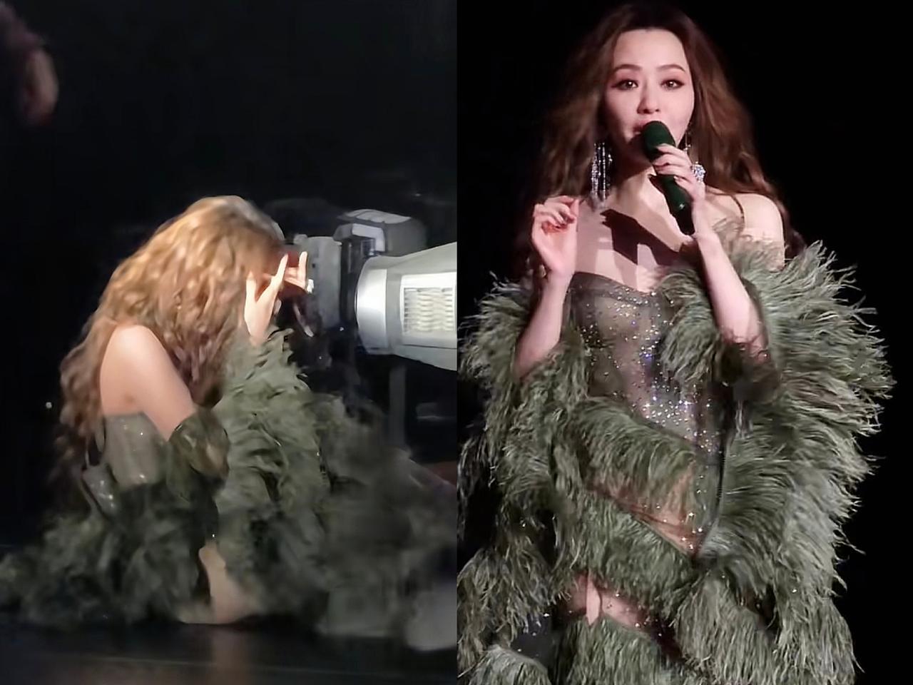 张靓颖icon在西安icon演唱会上摔下舞台
最心疼的人不是她的前夫，
也不是张