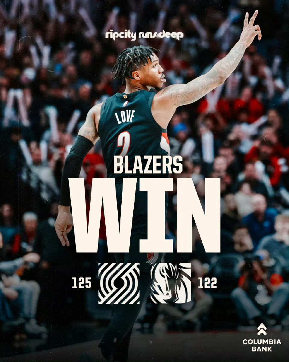 开拓者战胜独行侠北京时间12月30日，NBA常规赛开拓者主场125-122险胜独