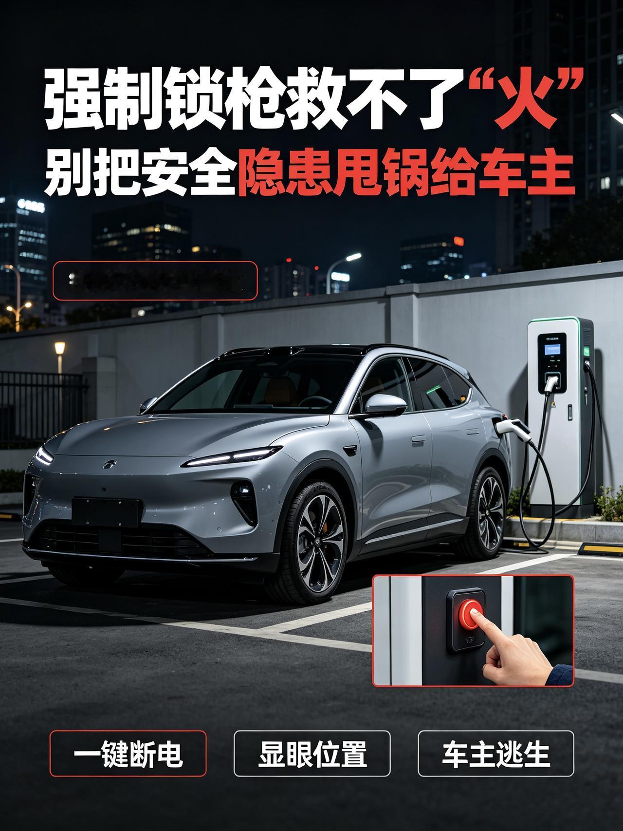 强制锁枪救不了“火”，别把安全隐患甩锅给车主！
最近关于充电枪紧急解锁的讨论愈演
