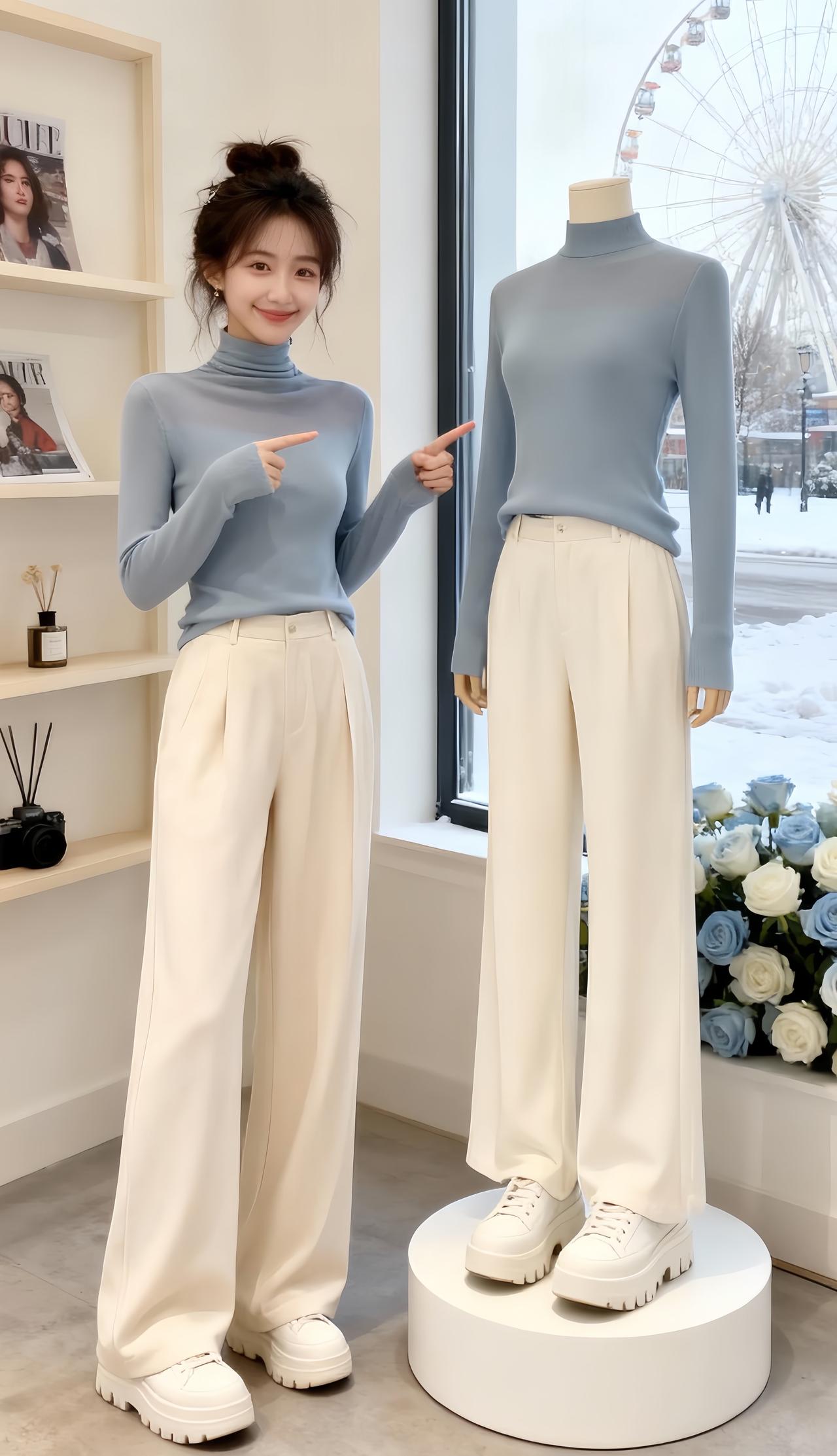 文艺小清新 穿衣搭配 大码女装时尚减龄每日分享