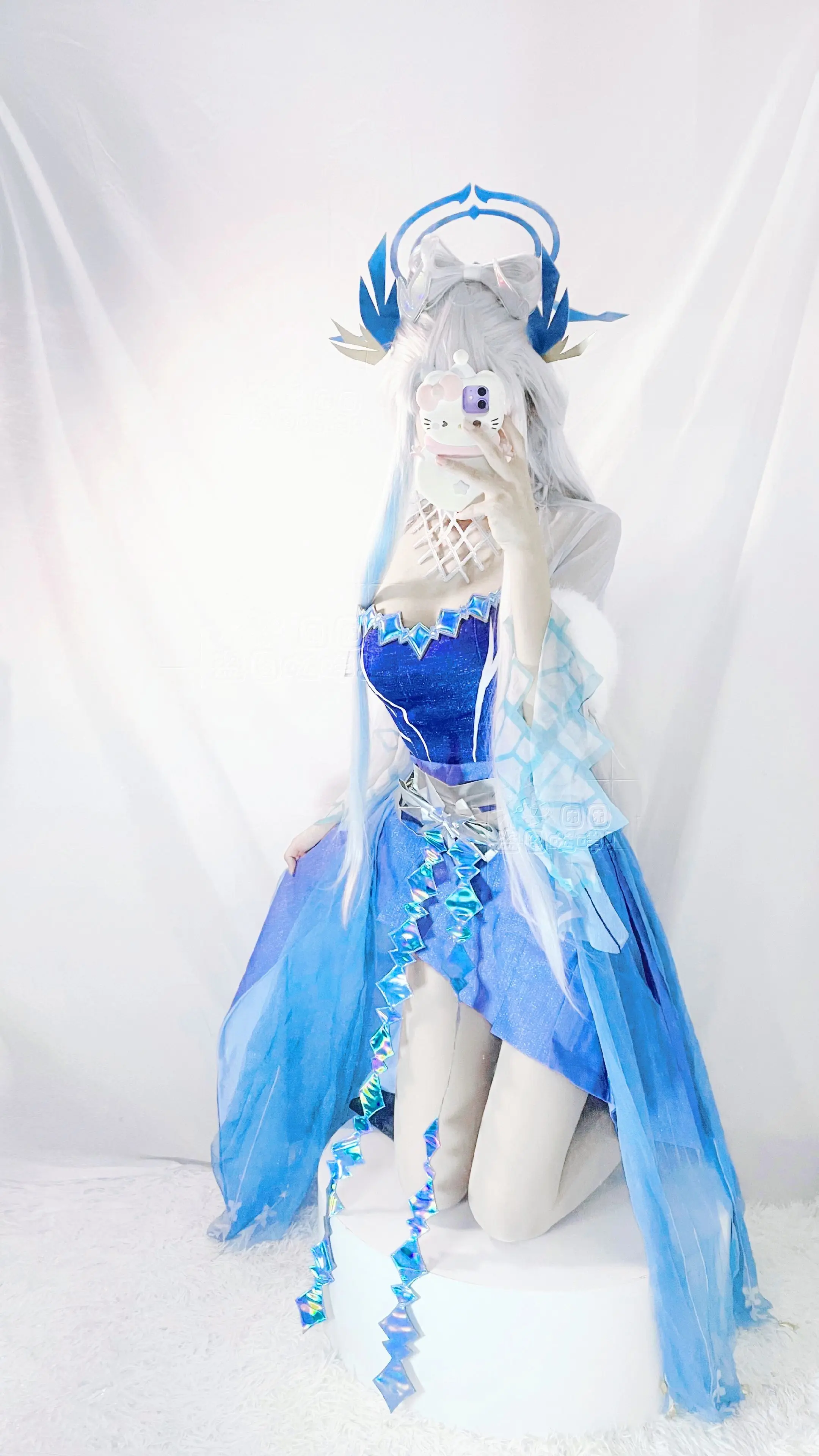 露娜COS 王者 COS 露娜霜月吟 COS试衣