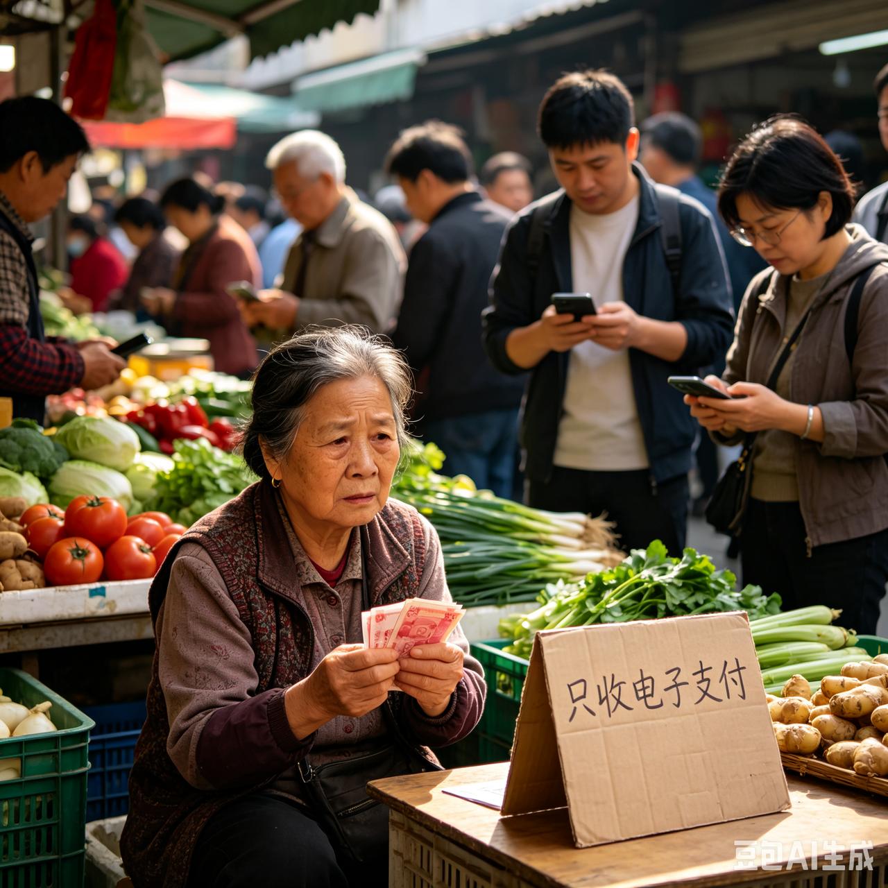 人人吹捧电子支付，我却替街边老人捏一把汗
 
近来总听见街坊闲谈，说是处处都要推