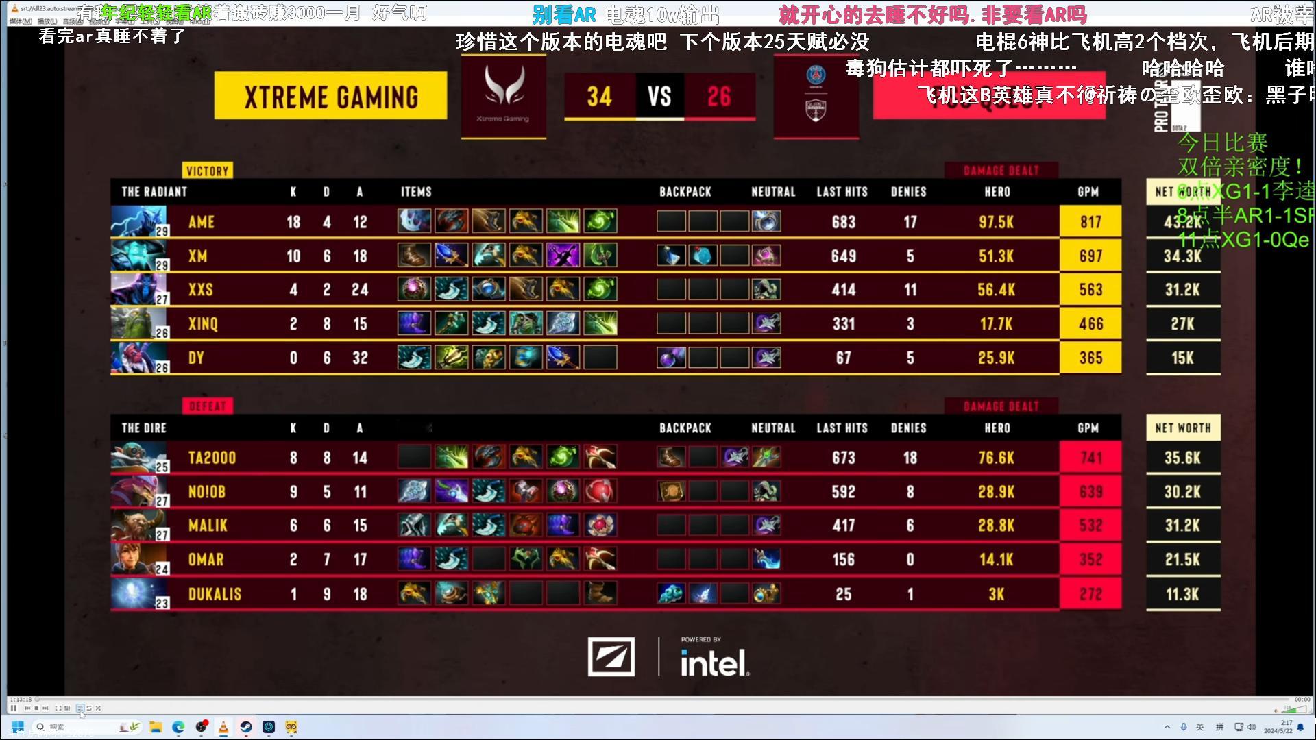 这个夜没白熬，xg牛逼~甲哥牛逼~[发芽]#dota2# ​​​