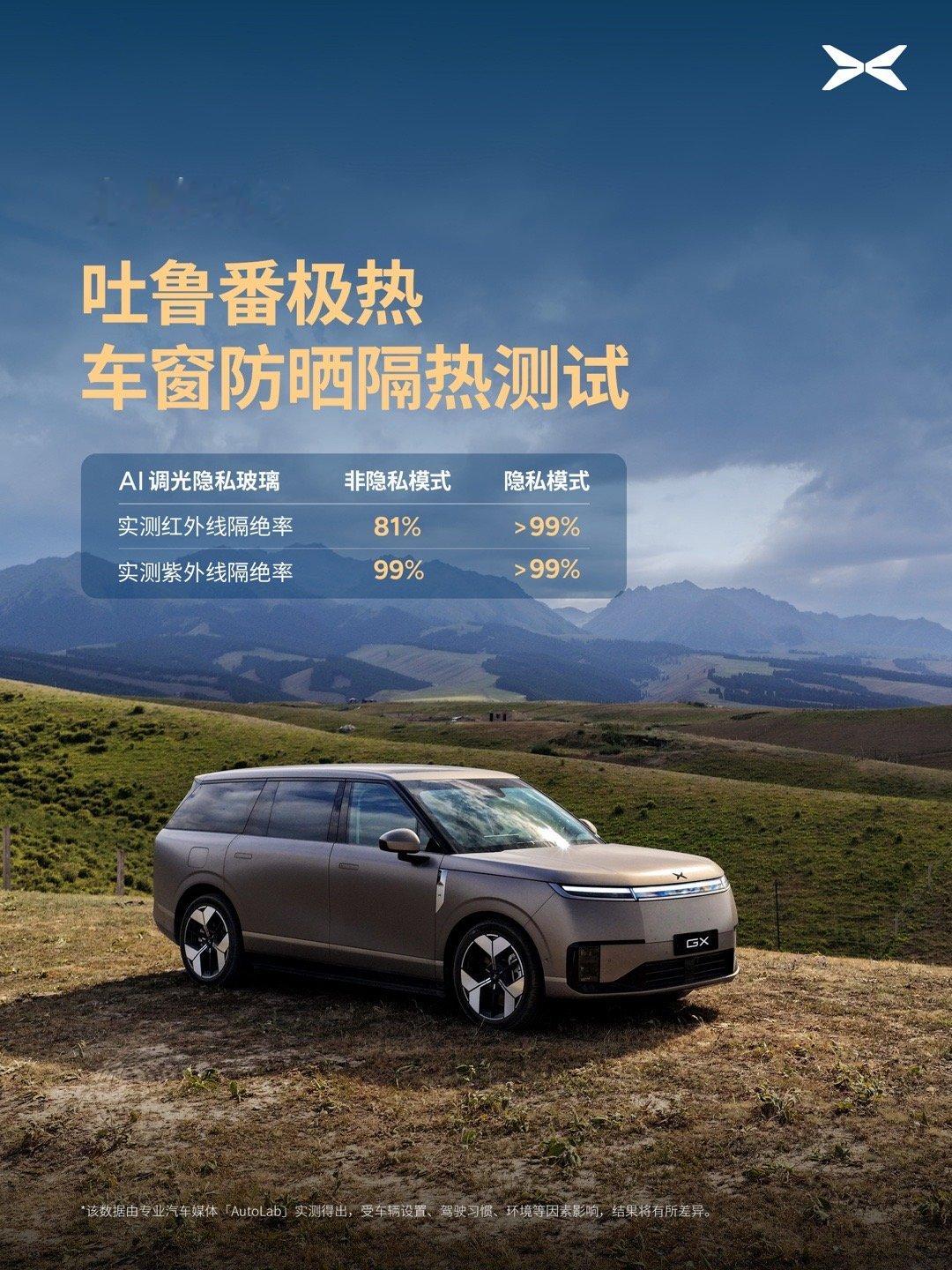 吐鲁番地表70℃的炼狱环境，最能撕开新能源车的真实水平。小鹏GX这次直面44℃高