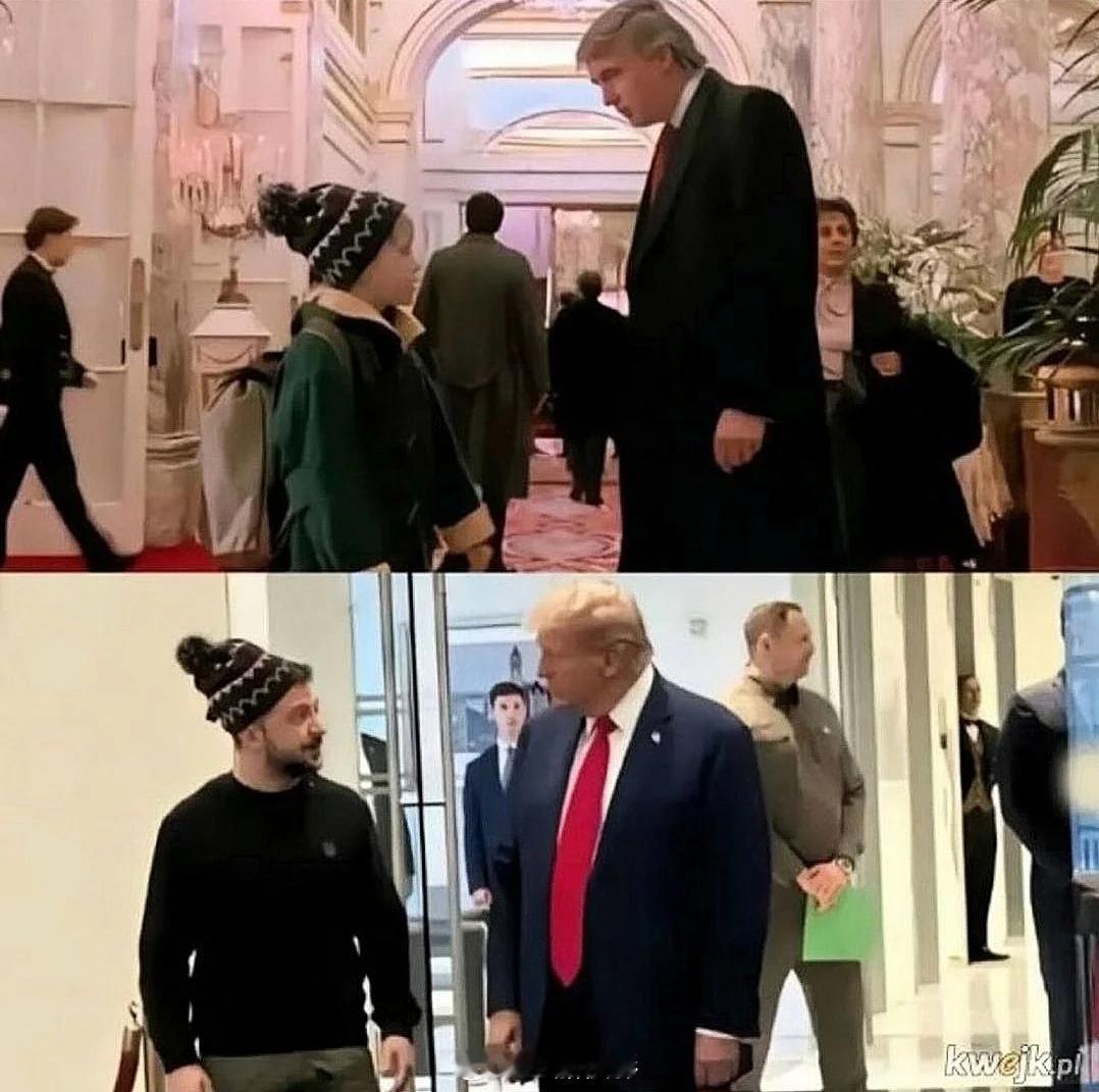 穿越了？不可思议的相似之处……泽连斯基  特朗普 